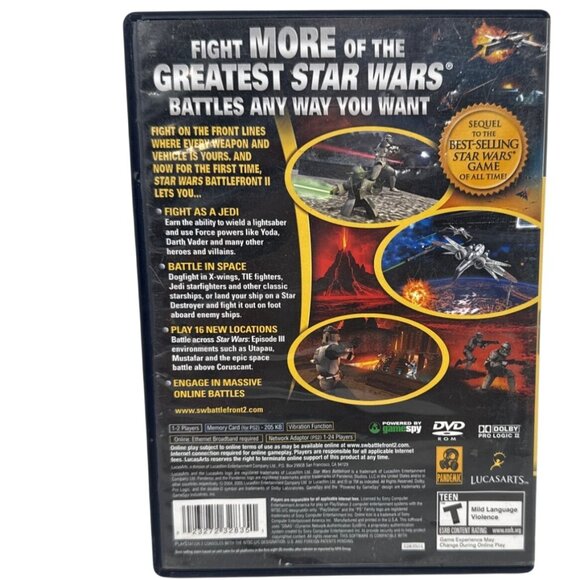 Star Wars Battlefront 2 PlayStation 2 Game Complete With Case - Picture 2 of 3
